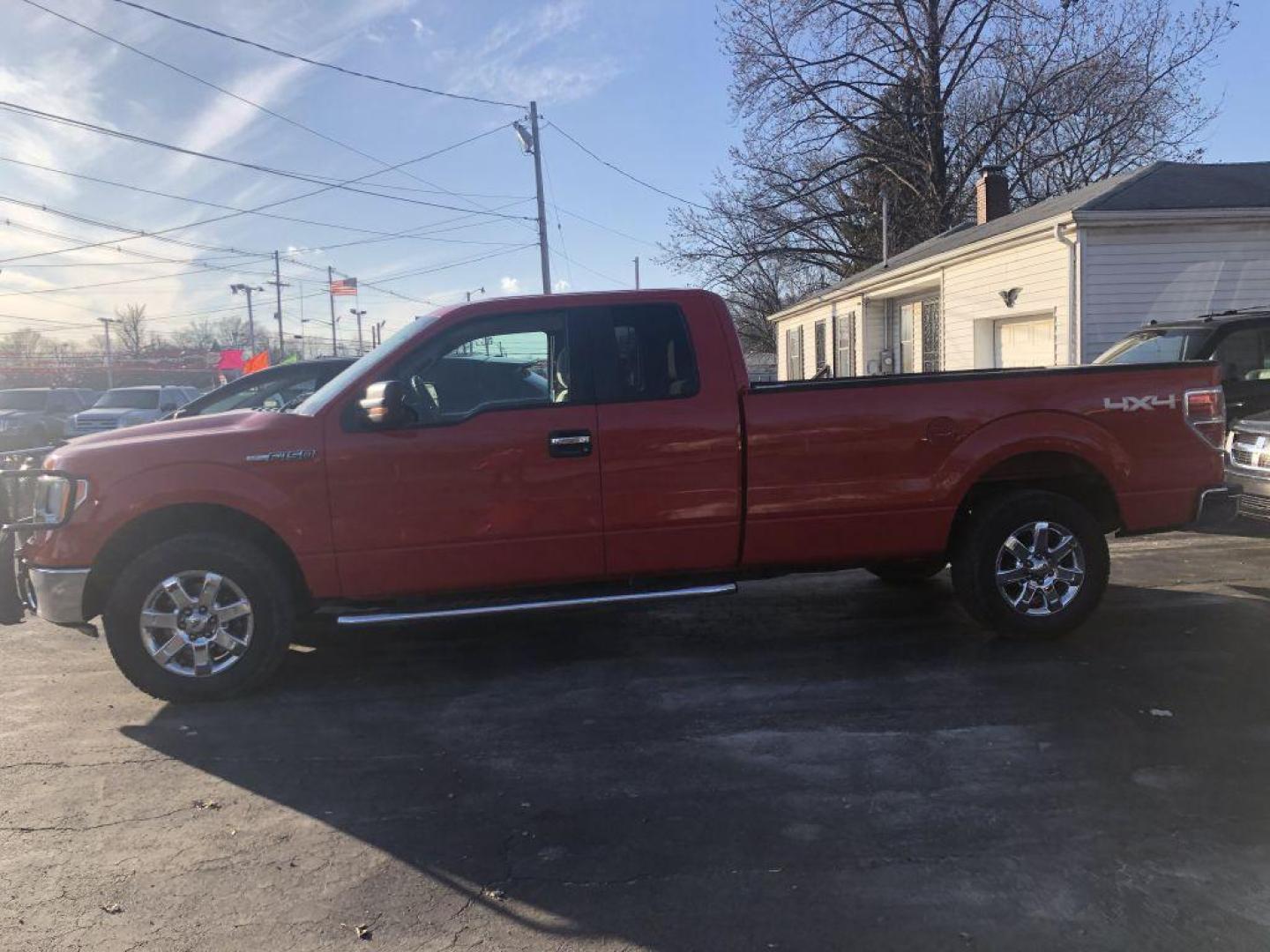 2014 RED FORD F150 SUPER CAB (1FTFX1EF6EK) with an 5.0L engine, Automatic transmission, located at 1056 E Riverside Dr, Evansville, IN, 47714, (812) 423-7026, 37.953491, -87.546654 - Photo#0