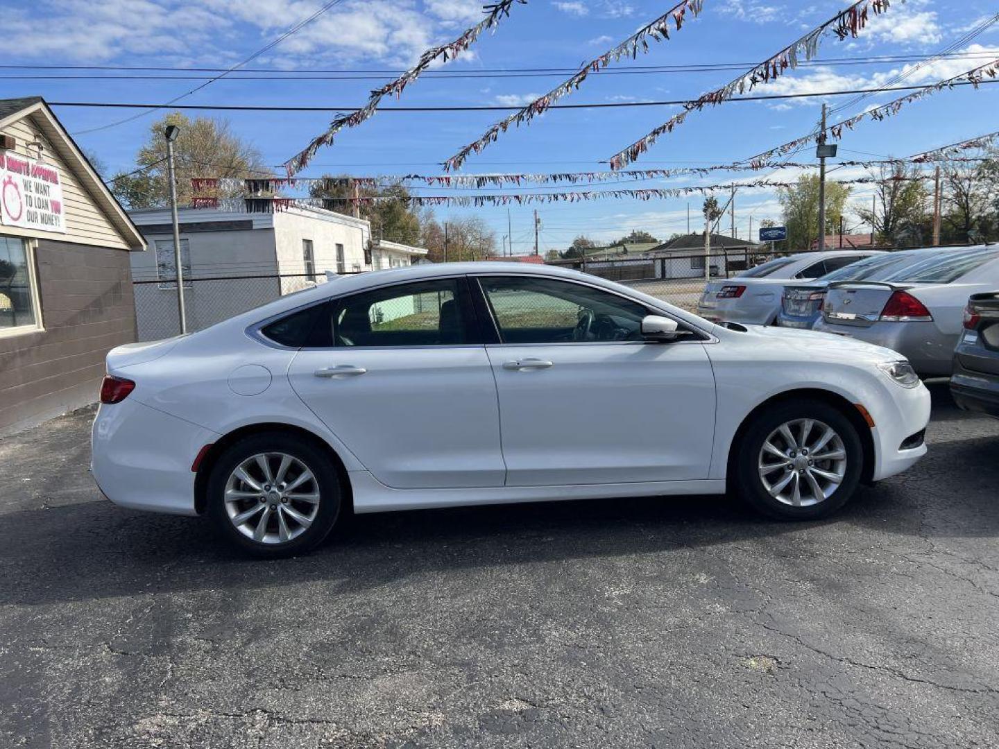 2015 WHITE CHRYSLER 200 C (1C3CCCCB7FN) with an 2.4L engine, Automatic transmission, located at 1056 E Riverside Dr, Evansville, IN, 47714, (812) 423-7026, 37.953491, -87.546654 - Photo#0