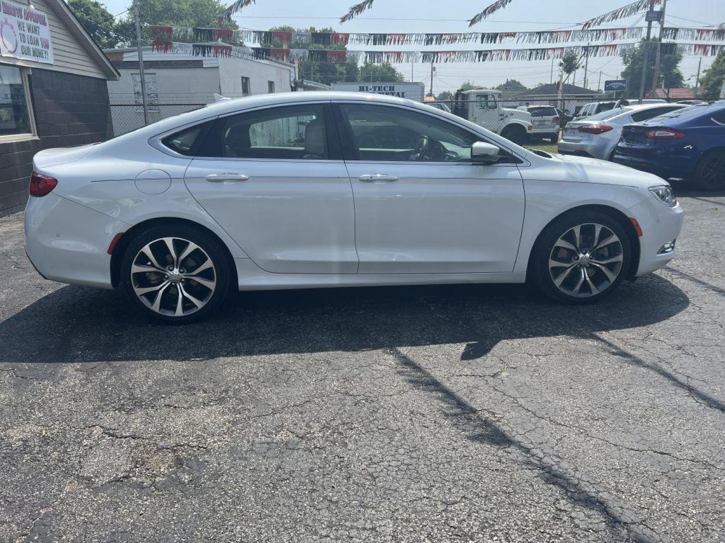 2015 WHITE CHRYSLER 200 C (1C3CCCCG2FN) with an 3.6L engine, Automatic transmission, located at 1056 E Riverside Dr, Evansville, IN, 47714, (812) 423-7026, 37.953491, -87.546654 - Photo#0