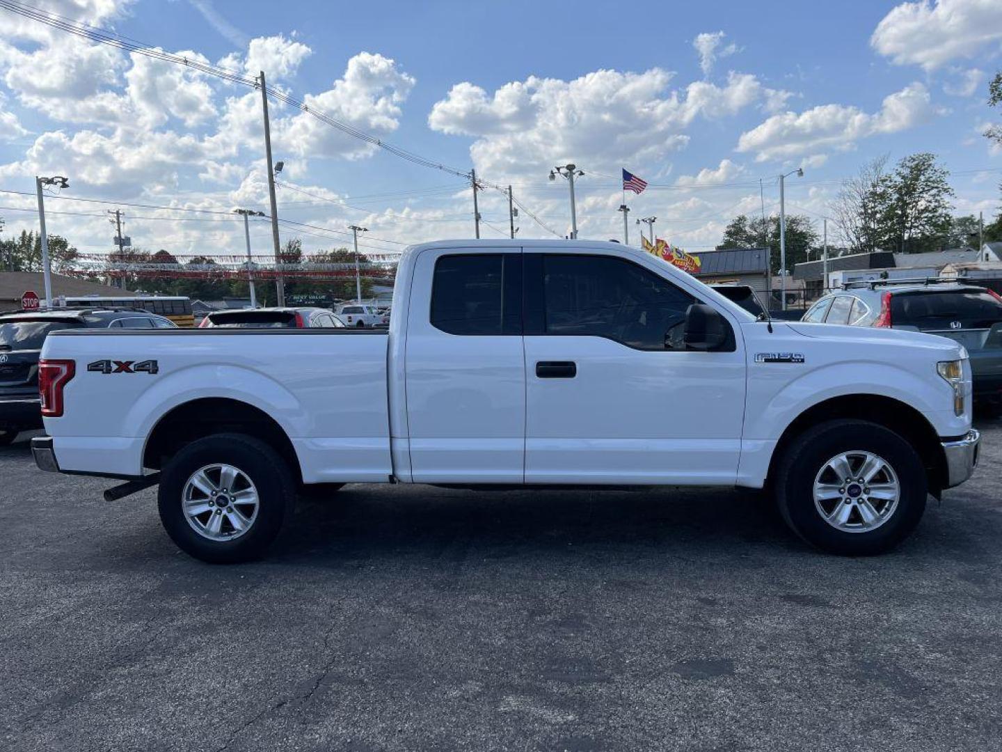 2015 WHITE FORD F150 SUPER CAB (1FTFX1EF1FF) with an 5.0L engine, Automatic transmission, located at 1056 E Riverside Dr, Evansville, IN, 47714, (812) 423-7026, 37.953491, -87.546654 - Photo#0