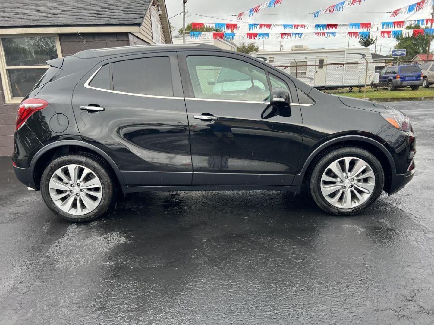 2018 BLACK BUICK ENCORE PREFERRED (KL4CJASB9JB) with an 1.4L engine, Automatic transmission, located at 1056 E Riverside Dr, Evansville, IN, 47714, (812) 423-7026, 37.953491, -87.546654 - Photo#0