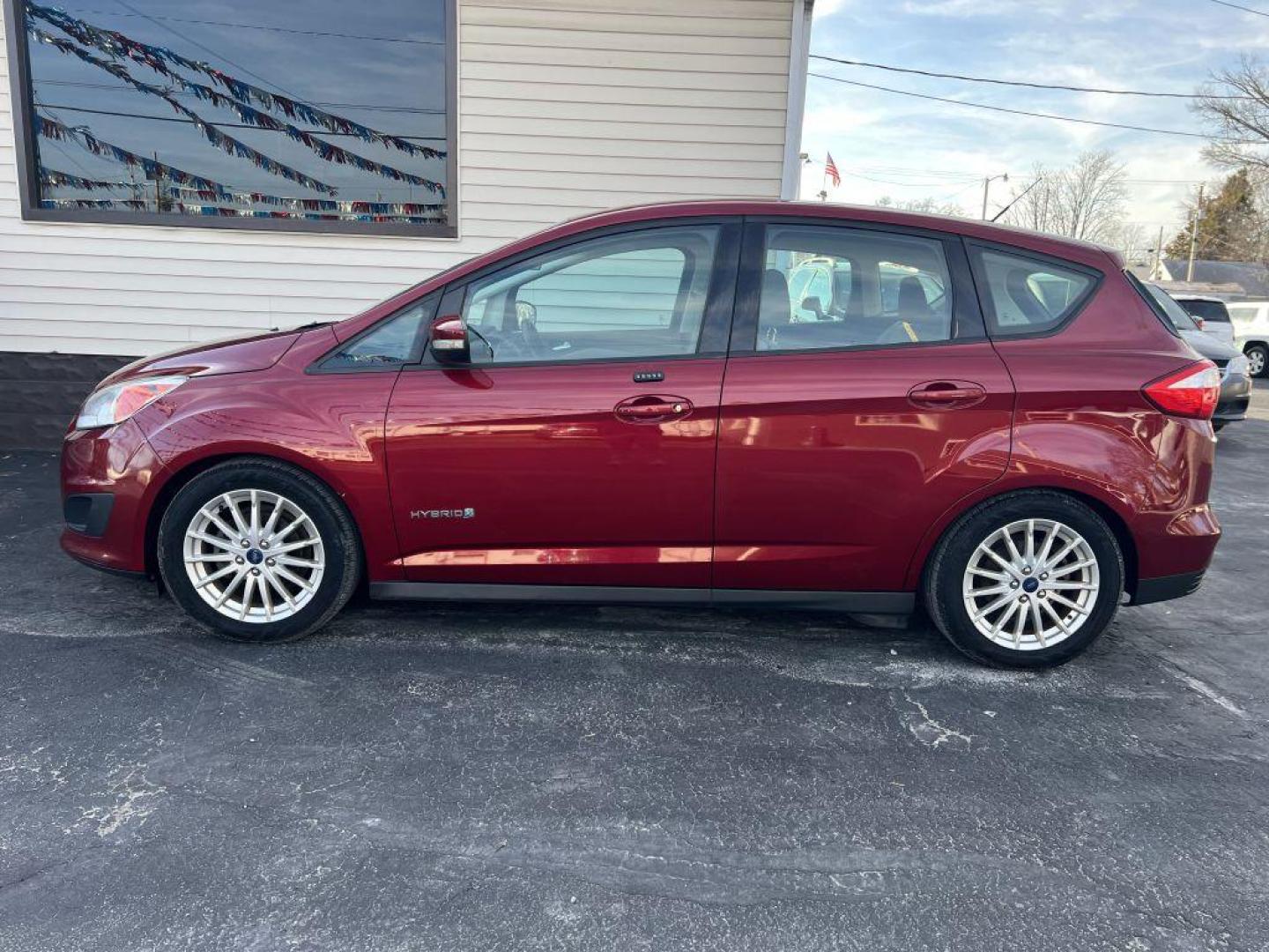 2015 RED FORD C-MAX SE (1FADP5AU7FL) with an 2.0L engine, Continuously Variable transmission, located at 1056 E Riverside Dr, Evansville, IN, 47714, (812) 423-7026, 37.953491, -87.546654 - Photo#0